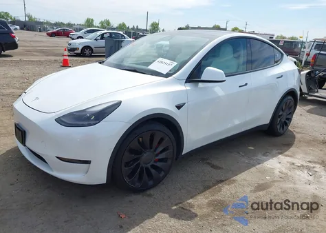 2021 Tesla Model Y Performance Dual Motor All-Wheel Drive from USA, damaged, VIN 5YJYGDEF7MF277769